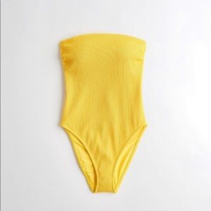 Yellow one-piece